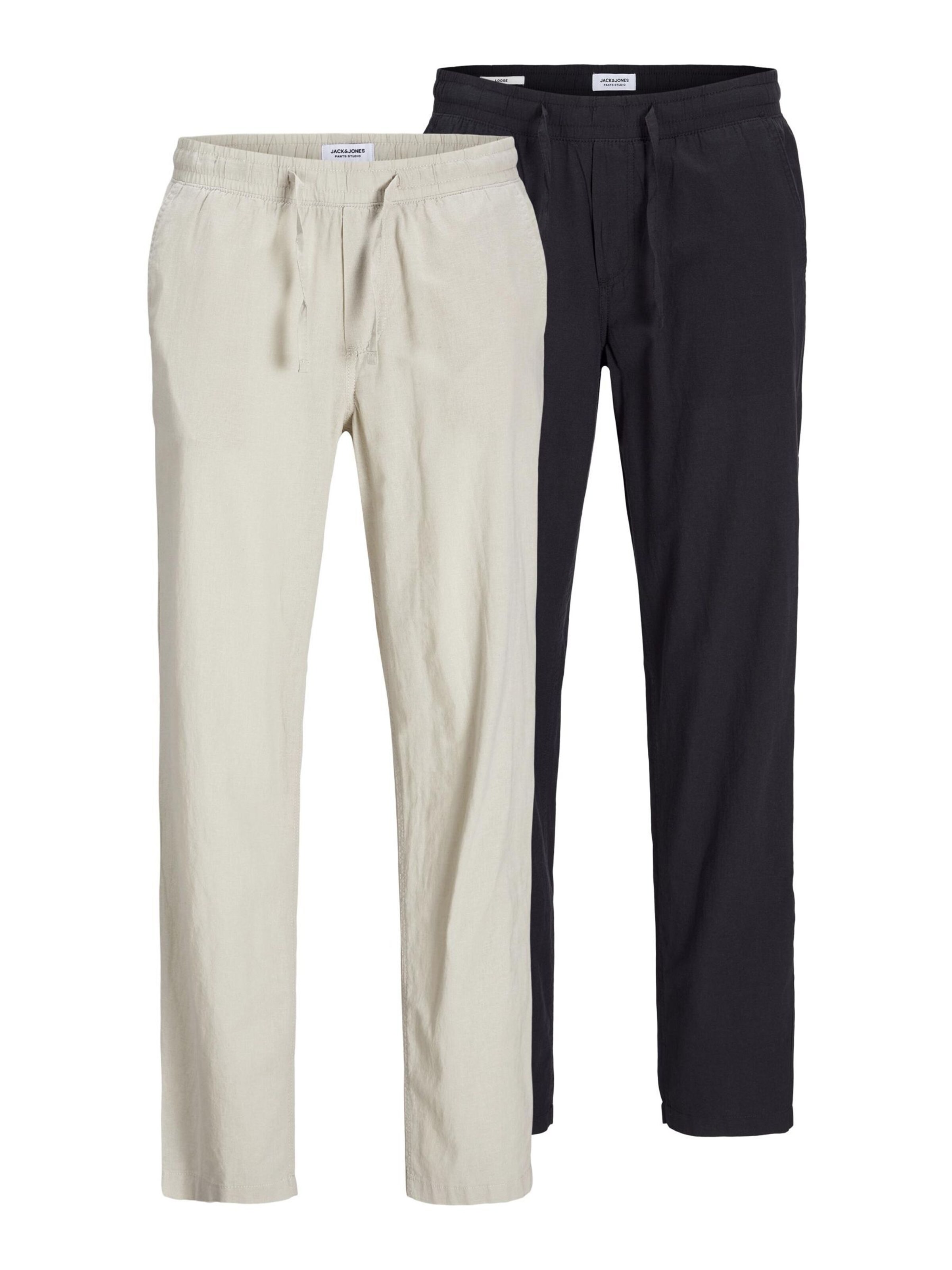 JACK & JONES Loosefit Hose in Beige: Vorderseite