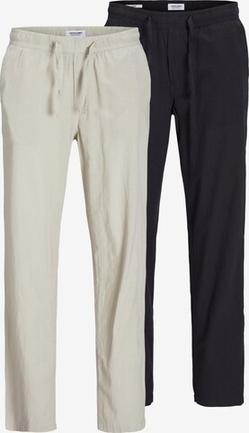 JACK & JONES Loose fit Pants in Beige: front