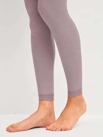 Skinny Leggings 'Silky Wool Joy' di CALIDA in grigio