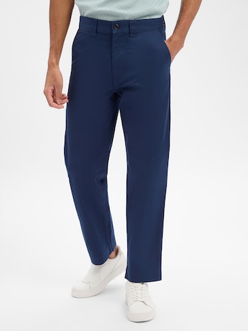 BOSS Regular Chino in Blauw: voorkant