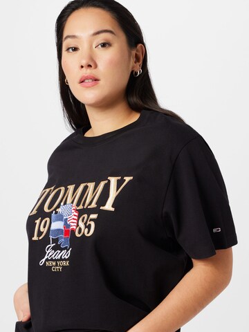 Tommy Jeans Curve T-Shirt in Schwarz