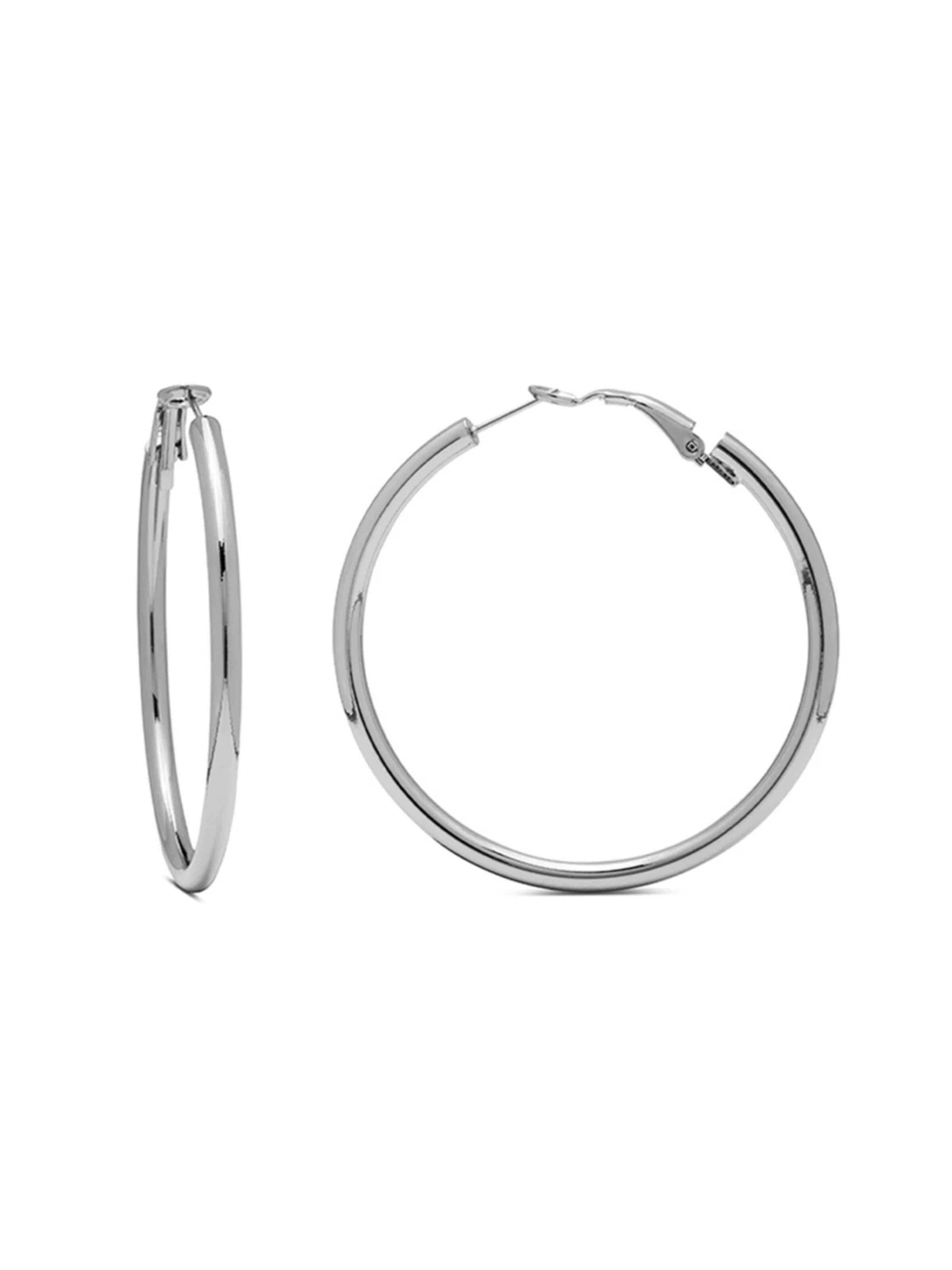 LUXBYLUX Earrings in Silver: front