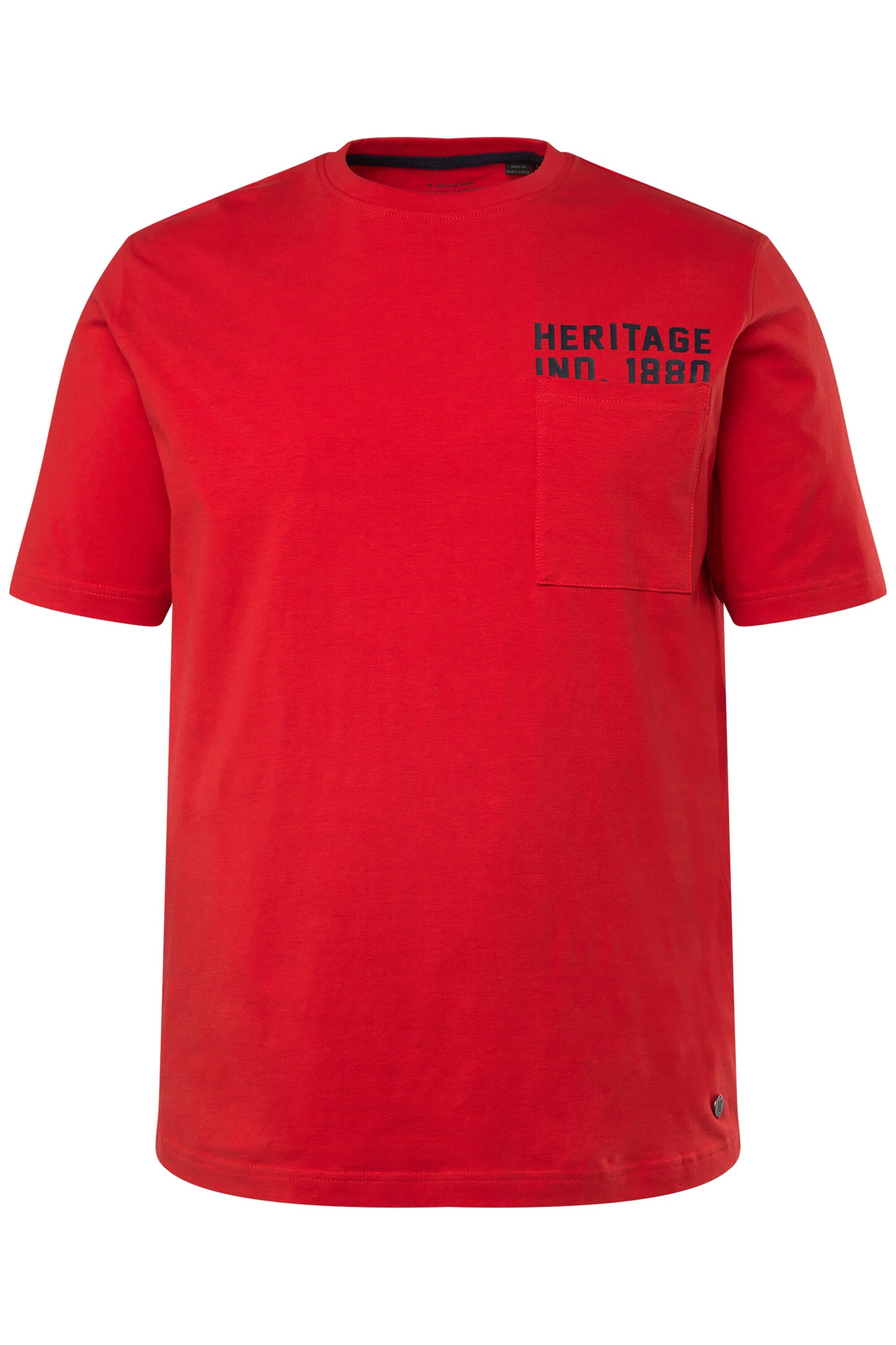 JP1880 Shirt in Rood: voorkant
