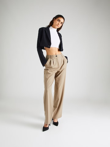 modström Loose fit Pleat-Front Pants 'Anker' in Grey