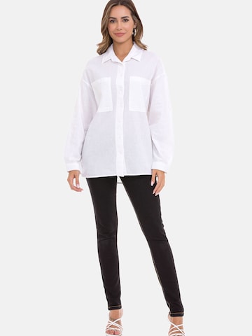 CIPO & BAXX Blouse 'WH125' in Wit