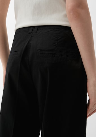 Wide leg Pantaloni di s.Oliver in nero