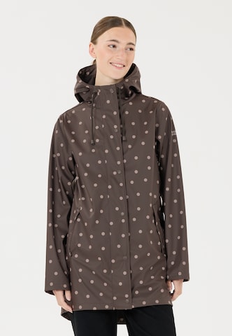 Weather Report Regenjacke 'Sunrise' in Braun: Vorderseite