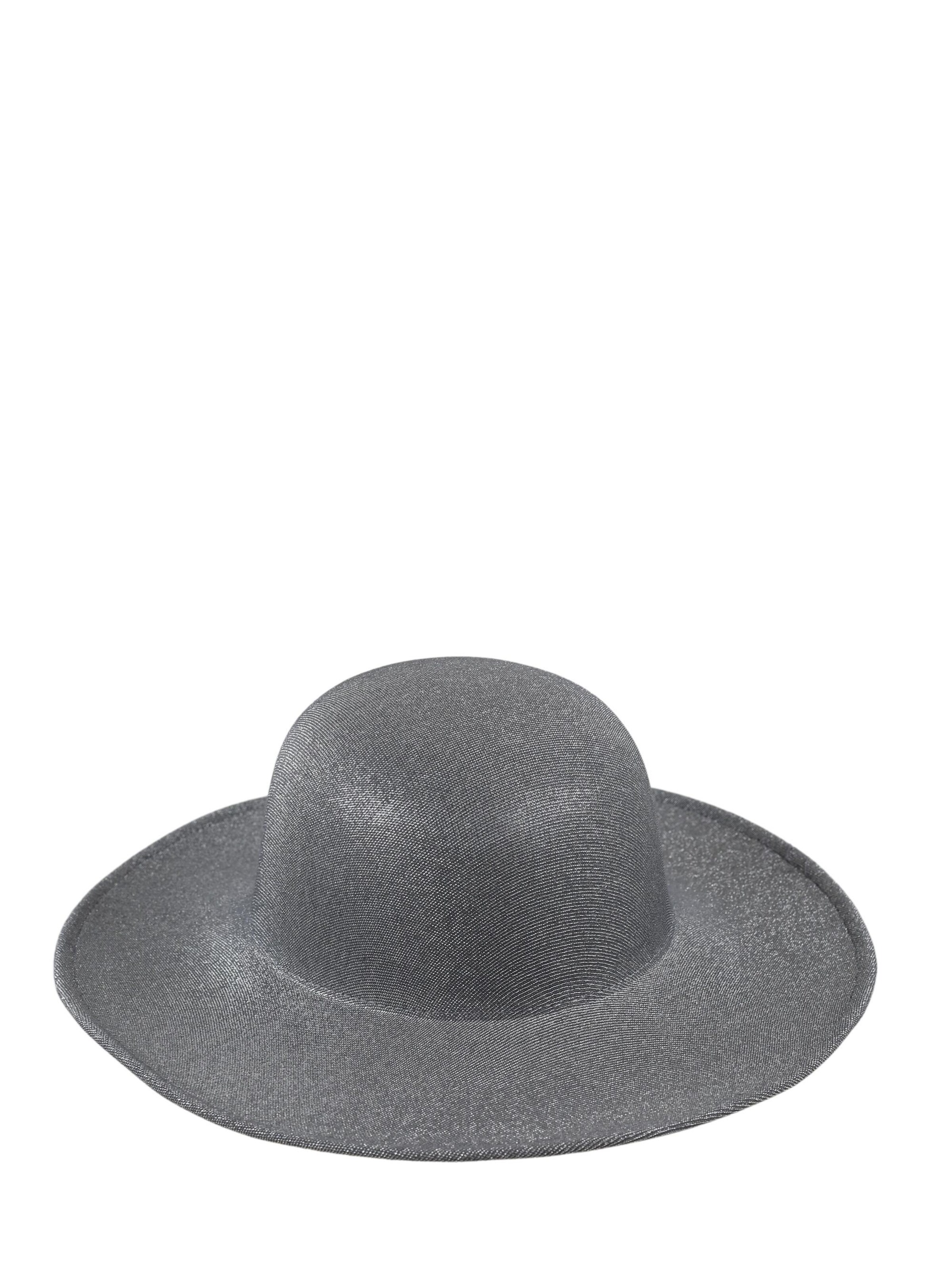 COLLEZIONE ALESSANDRO Hat 'Glitter' in Silver: front