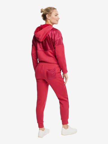 ESPRIT Tapered Sportbroek in Rood