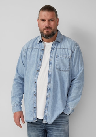 Coupe regular Chemise s.Oliver en bleu : devant
