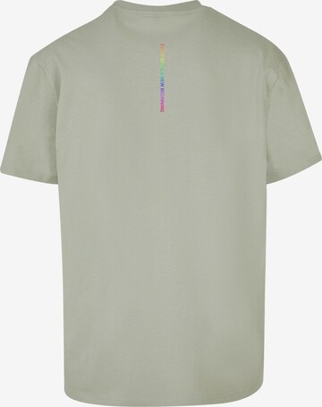 Merchcode Shirt 'Hope Rainbow' in Groen