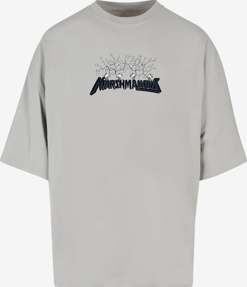 Merchcode Shirt 'Peanuts - Marshmallows' in Grijs: voorkant