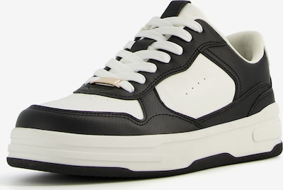 Bershka Platform trainers in Black / White, Item view