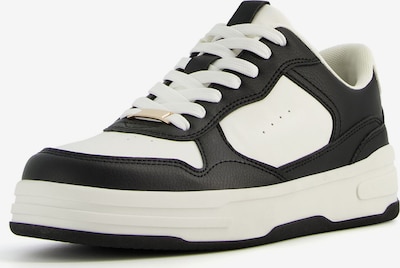 Sneaker low Bershka pe negru / alb, Vizualizare produs