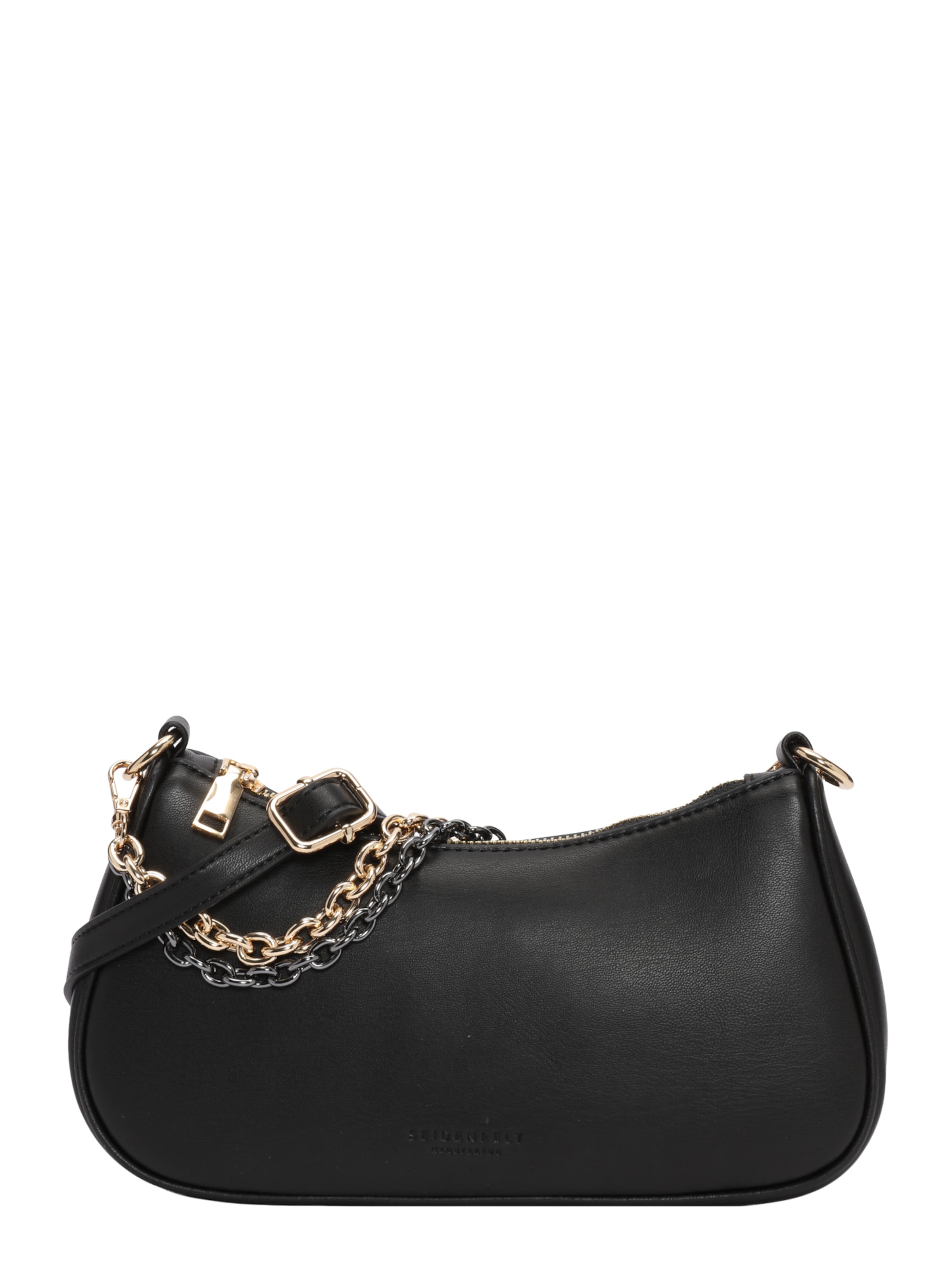 Seidenfelt Õlakott 'Lainio', värv must: eest vaates