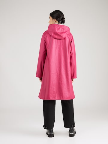 ILSE JACOBSEN Toiminnallinen pitkä takki värissä vaaleanpunainen