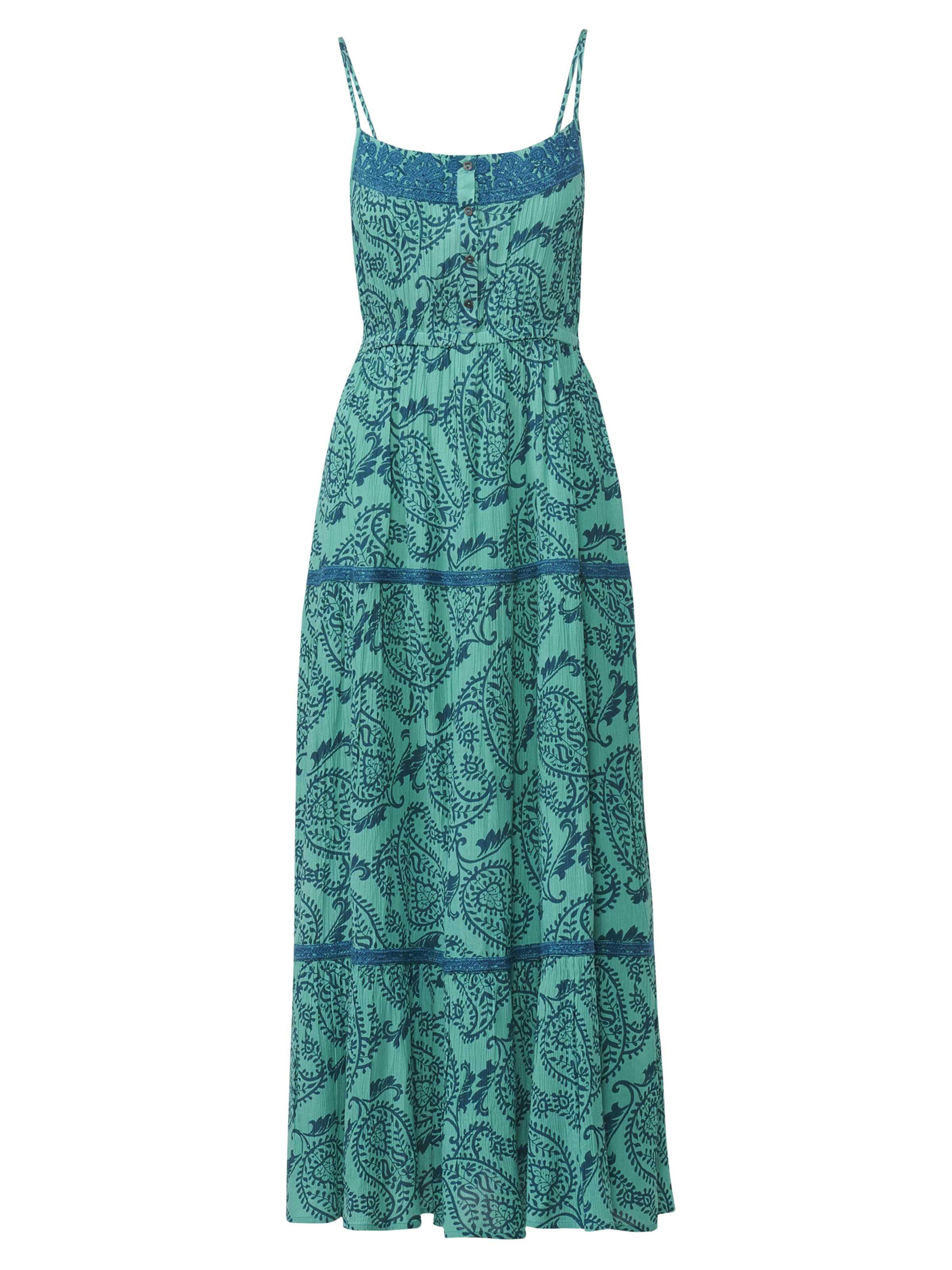 KOROSHI Лятна рокля в зелено: отпред