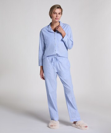 Pantalon de pyjama Hunkemöller en bleu : devant