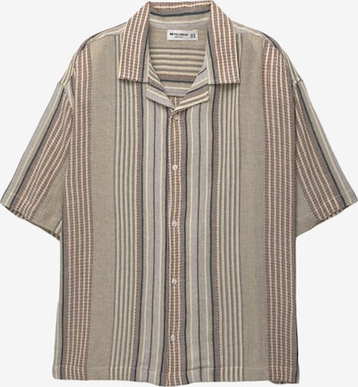 Pull&Bear Košulja u ecru/prljavo bijela / mornarsko plava / cappuccino / burgund, Pregled proizvoda