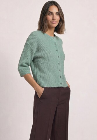 STREET ONE Knit Cardigan in Green: front
