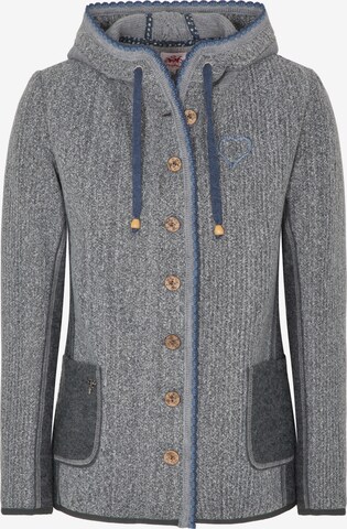 Cardigan bavarois 'Wilhelmina' SPIETH & WENSKY en gris : devant