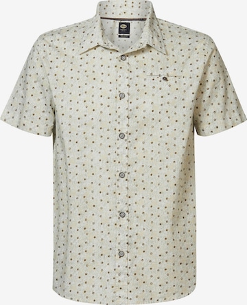 Petrol Industries Button Up Shirt in Beige: front