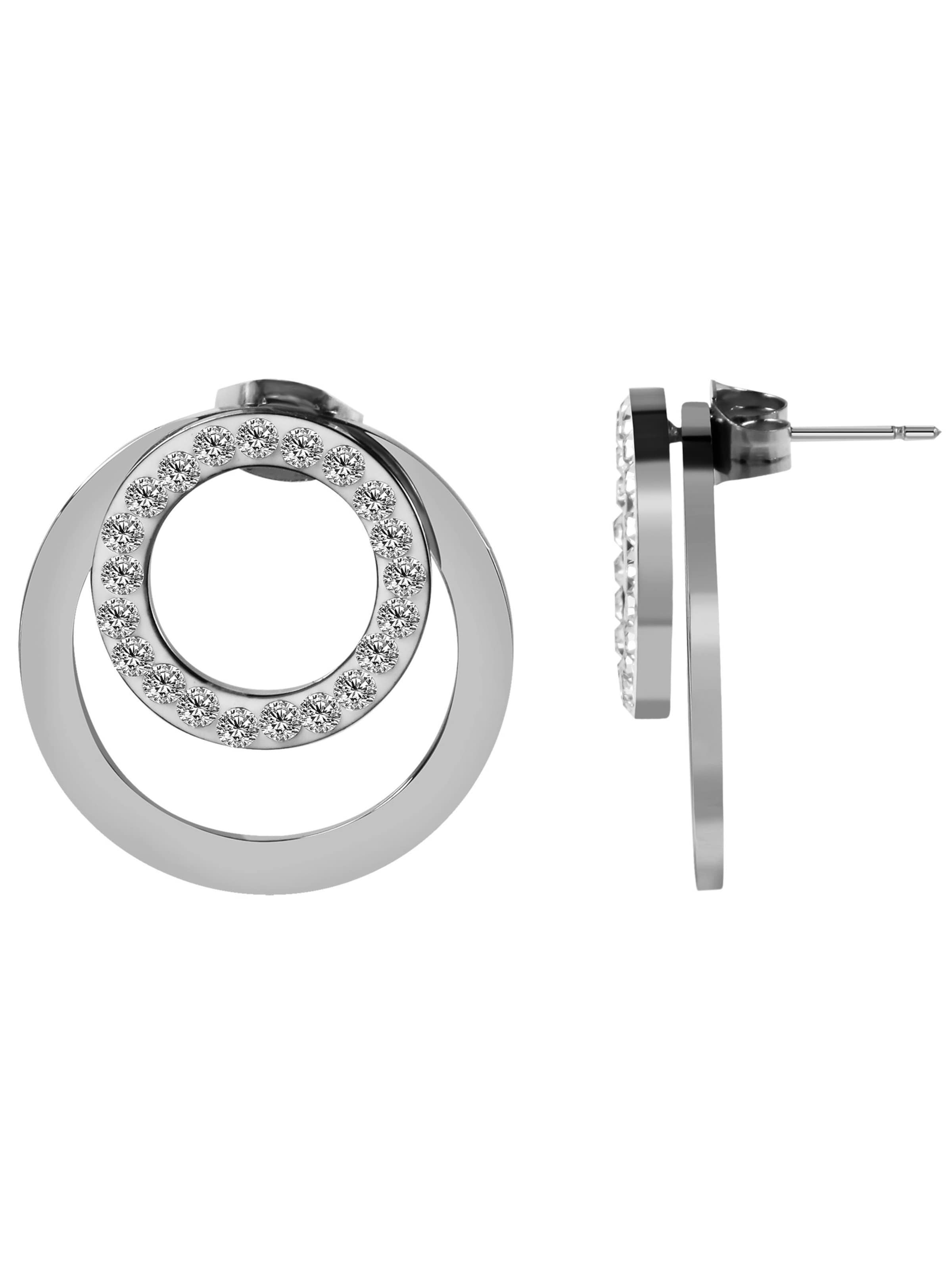 Akzent Earrings 'Elvy, langlebig' in Silver: front
