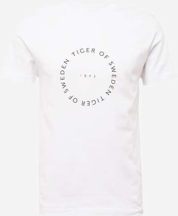 T-Shirt Tiger of Sweden en blanc : devant