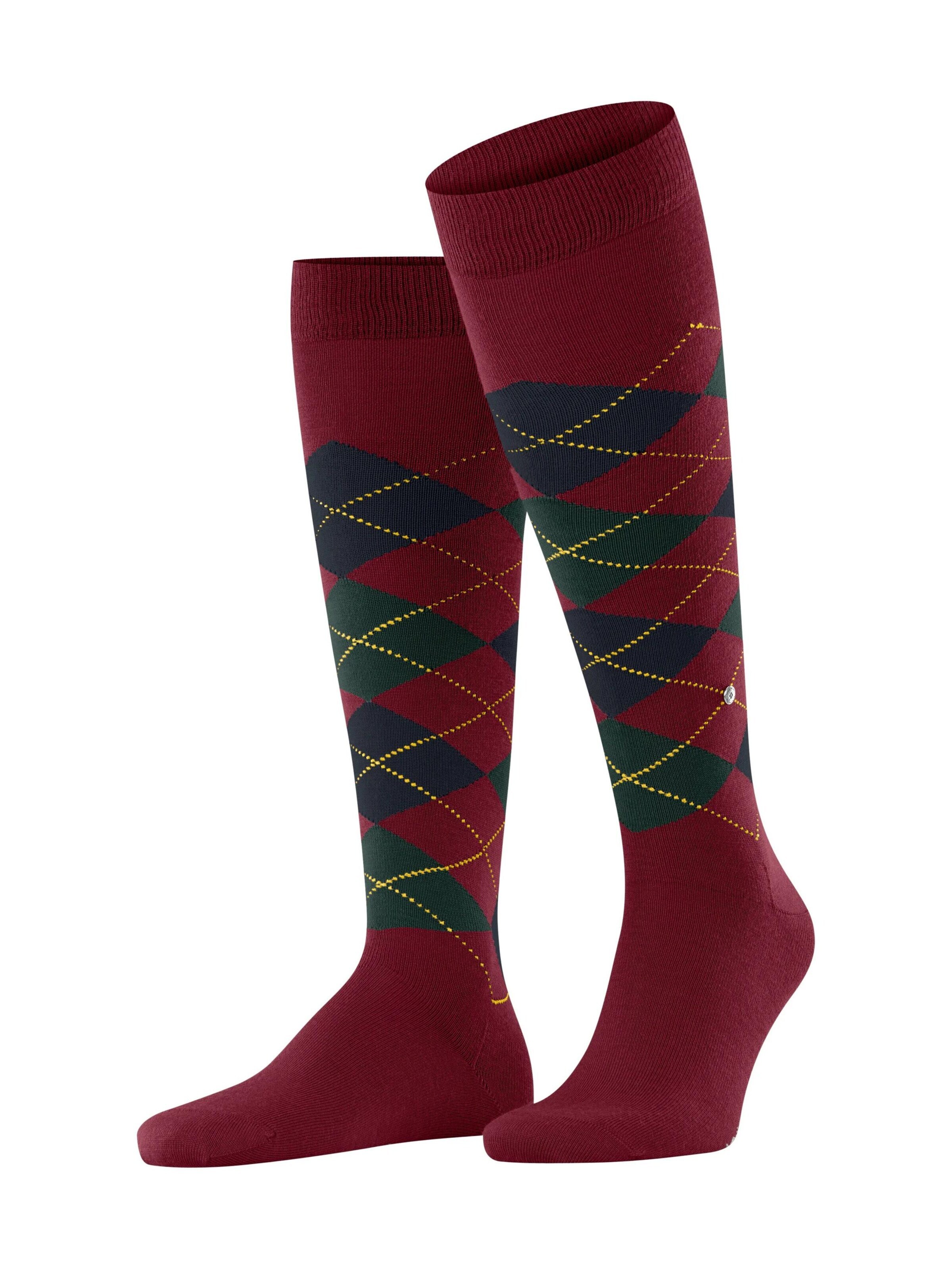 BURLINGTON Kniestrümpfe 'Edinburgh'‌‌‌‌‌‌‌‌ in Rot: Vorderseite