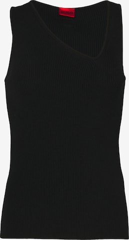 HUGO Neuletoppi 'Sharpin' värissä musta: etupuoli