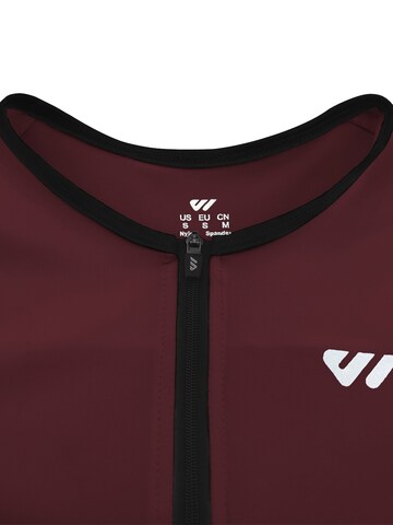 WULIBIKE - Ropa deportiva 'Wulibike Triathlonanzug Herren Eng anliegend, Kurzarm, rot, schnelltrocknend' en rojo