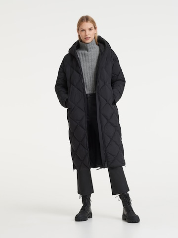 Manteau d’hiver 'Hubine' OPUS en noir : devant