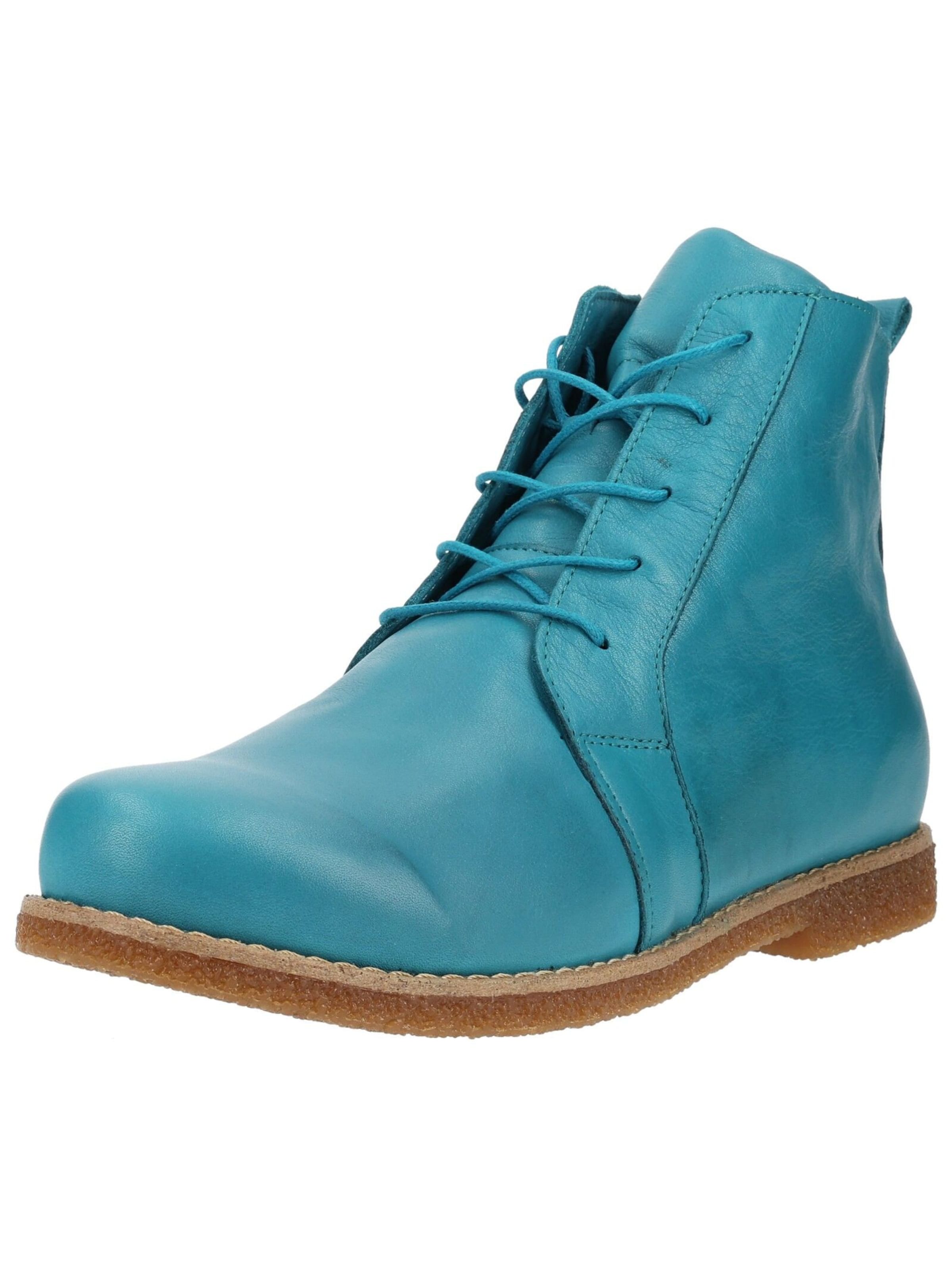 ANDREA CONTI Lace-Up Ankle Boots in Blue: front