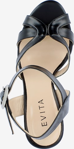 EVITA Strap Sandals in Black