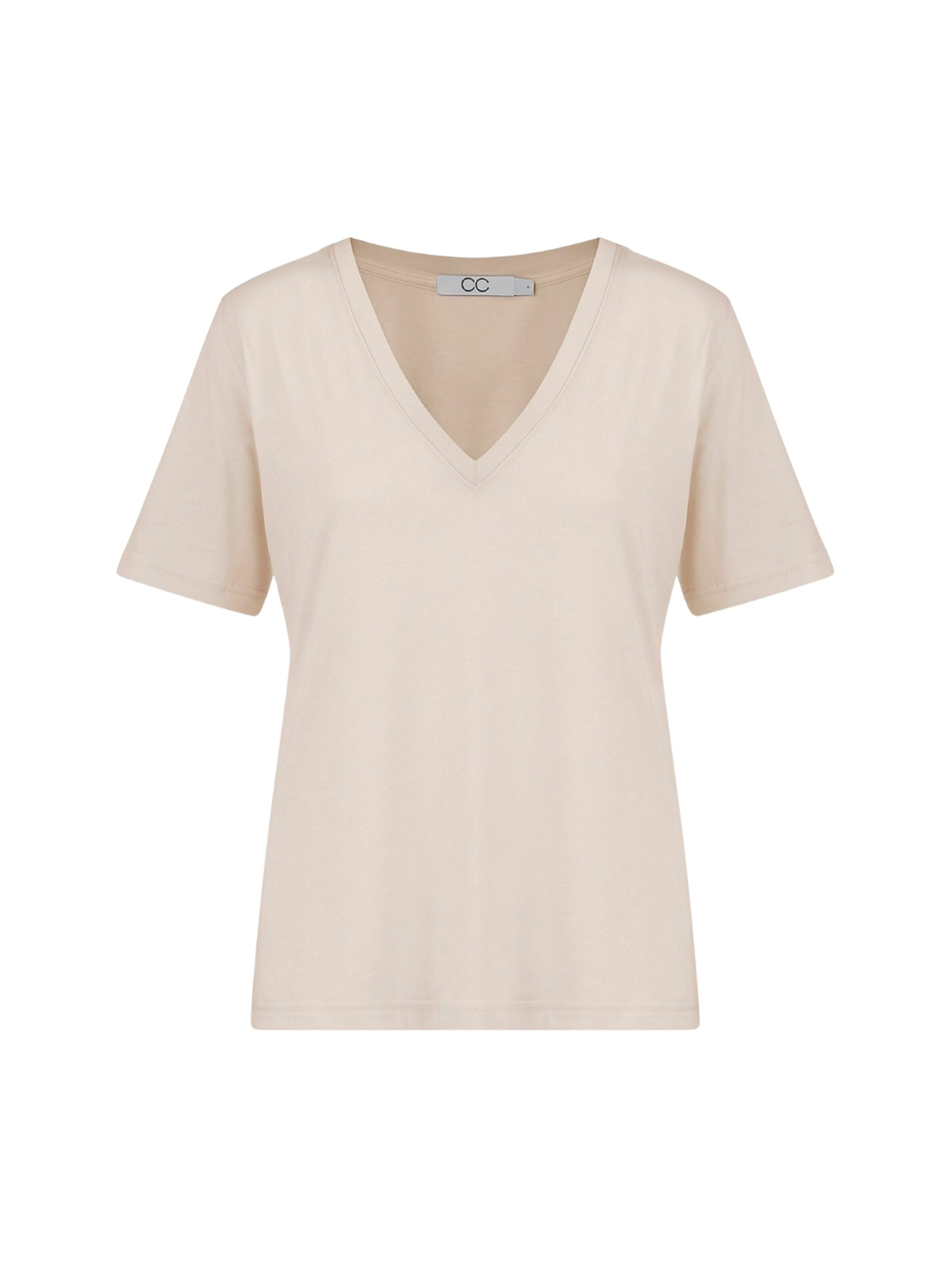 Coster Copenhagen - Top ' CC ' en beige: frente