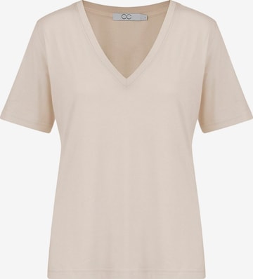 Coster Copenhagen - Top ' CC ' en beige: frente