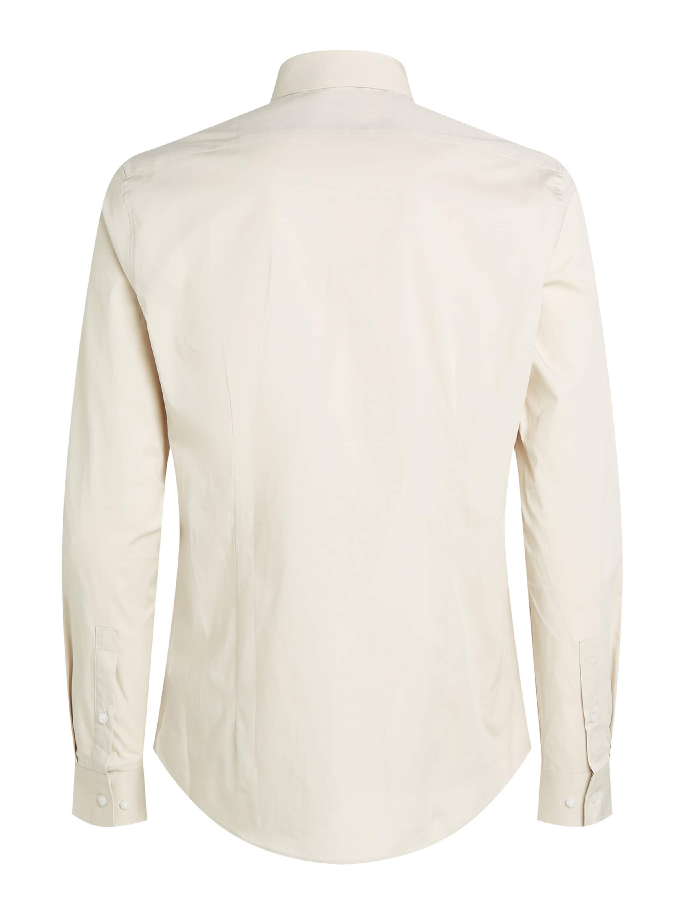 Calvin Klein Slim fit Button Up Shirt in Beige: back