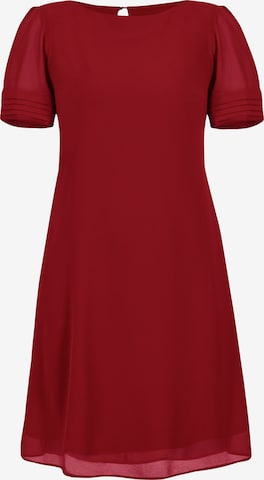 Robe de cocktail ' NILA ' Karko en rouge : devant