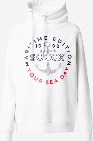 Soccx Sweatshirt in Weiß: predná strana