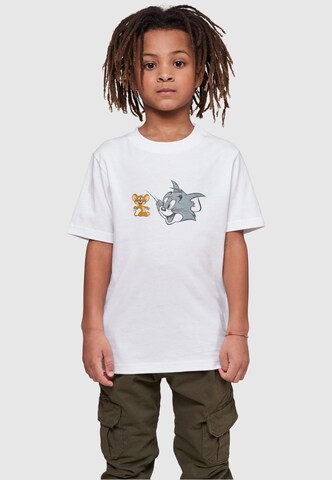 T-Shirt 'Tom And Jerry - Simple Heads' ABSOLUTE CULT en blanc : devant