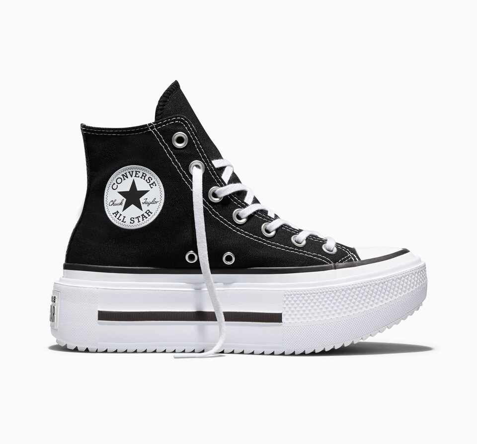 Sneaker înalt de la CONVERSE pe negru: lateral
