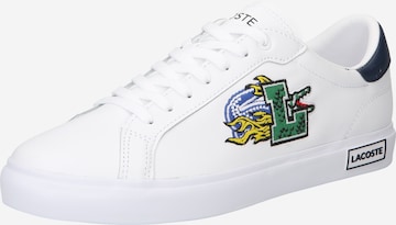 LACOSTE - Sapatilhas baixas 'POWERCOURT 222 4' em branco: frente