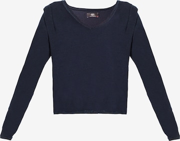 Le Temps Des Cerises Sweater in Blue: front