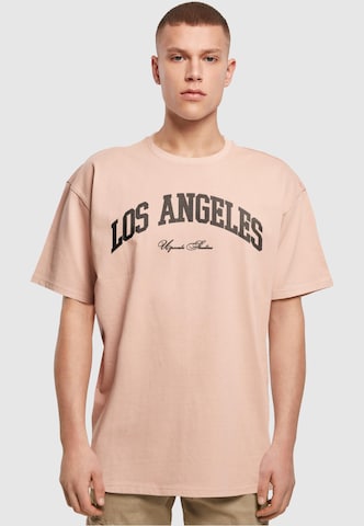 MT Upscale T-Shirt 'L.A. College' in Orange: predná strana