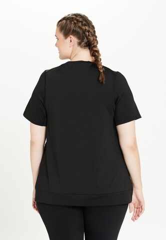 Q by Endurance Performance shirt 'Hella' in Black
