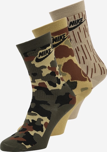 Nike Sportswear Sockor 'Everyday' i beige / sand / brun / khaki / svart, Produktvy