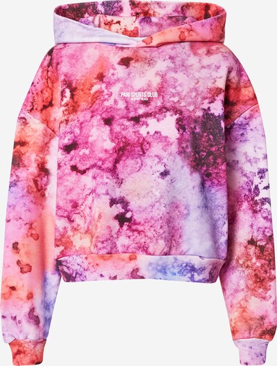 PARI Sweatshirt 'SPORTS CLUB' in lila / orangerot, Produktansicht