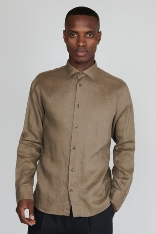 Matinique Regular fit Button Up Shirt 'Marc ' in Beige: front