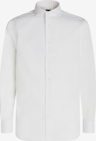 Boggi Milano Regular fit Poslovna srajca | bela barva: sprednja stran