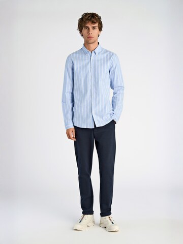 Coupe regular Chemise Lindbergh en bleu
